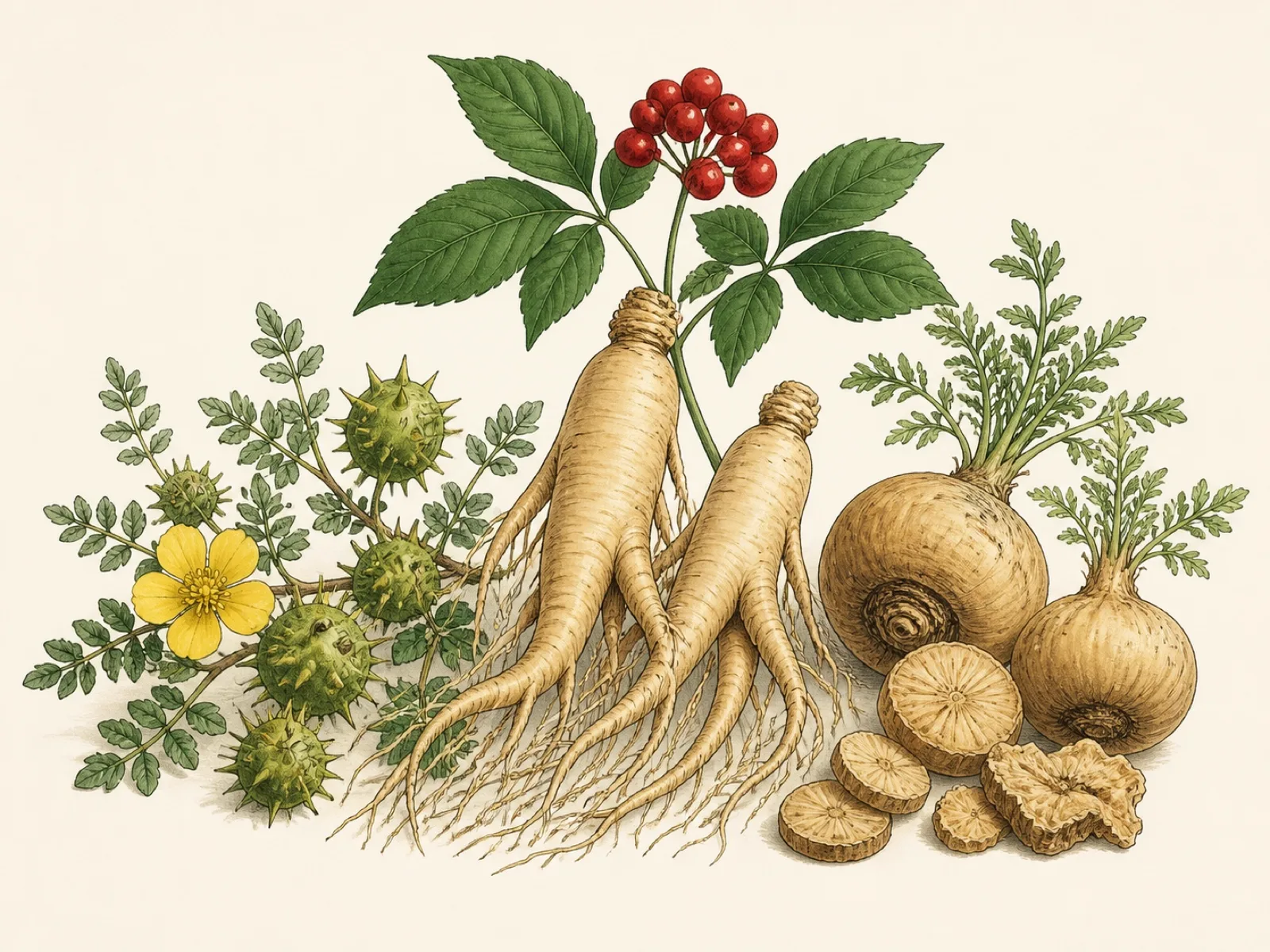 Panax ginseng + Tribulus terrestris